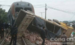 Tàu hỏa đâm ô tô tại tuyến đường sắt Yên Viên - Hạ Long