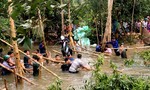 Vỡ cống dẫn nước từ kênh Vĩnh Tế, 150 ha lúa bị đe dọa