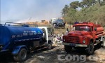 Đà Lạt: Đã khống chế hoàn toàn vụ cháy ở bãi rác Cam Ly