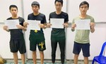4 thanh niên người Việt bơi qua sông từ Campuchia về quê ăn Tết