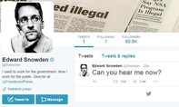 Cựu nhân viên tình báo Edward Snowden mở tài khoản Twitter