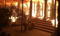 Cháy lớn ở chùa Tĩnh Lâu vào lúc nửa đêm