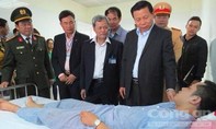 Hỗ trợ các nạn nhân trong vụ nổ xe khách tại Bắc Ninh
