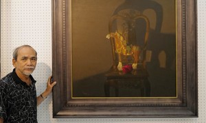 Hoạ sĩ Lê Vượng: 50 năm cầm cọ và triển lãm đầu tiên ở tuổi 70
