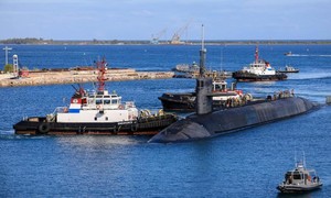 Tàu ngầm mang vũ khí hạt nhân mạnh nhất của Mỹ xuất hiện ở Guam