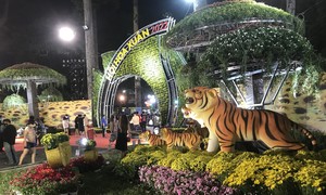Khai mạc Hội hoa Xuân Nhâm Dần 2022 tại công viên Tao Đàn