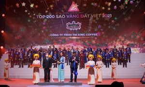 King Coffee đạt giải thưởng Sao vàng Đất Việt 2021