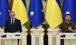 Thủ tướng Úc thăm Ukraine, hứa tăng viện trợ