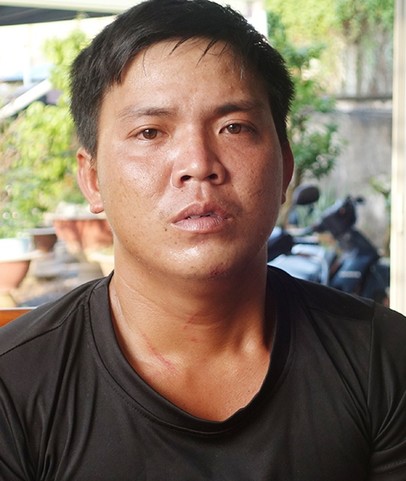 Huỳnh Văn Tý tại công an.