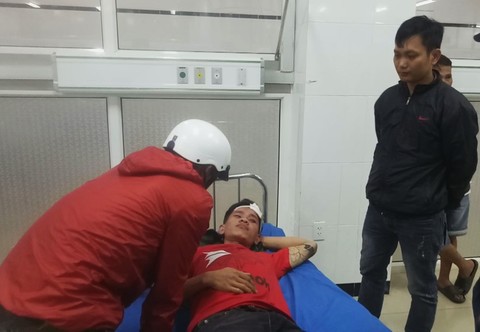 Anh Nguyễn Thanh Phương đang được điều trị tại bệnh viện