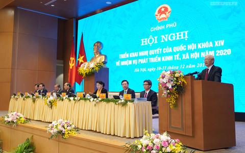 Tổng Bí thư, Chủ tịch nước Nguyễn Phú Trọng phát biểu tại Hội nghị
