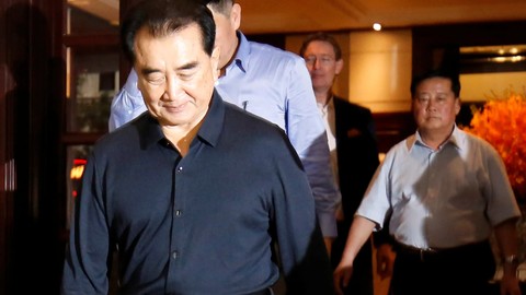 Ông Kim Chang Son, phụ tá thân cận của ông Kim Jong Un xuất hiện tại khách sạn Metropole, Hà Nội - Ảnh: Reuters