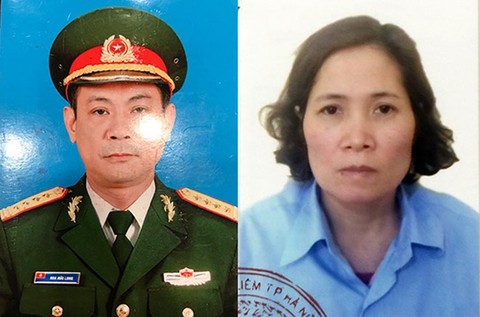 Hoa Hữu Long trong bộ quân phục giả danh sĩ quan cao cấp của quân đội và Cao Thị Kim Loan