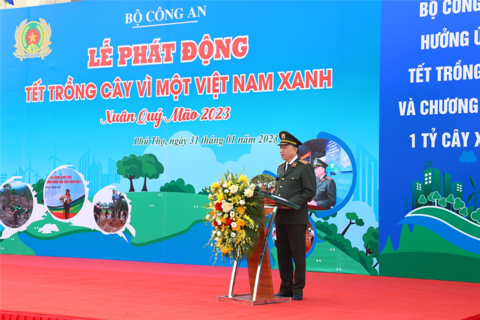Bộ Công an phát động Tết trồng cây năm 2023 “Vì một Việt Nam xanh”