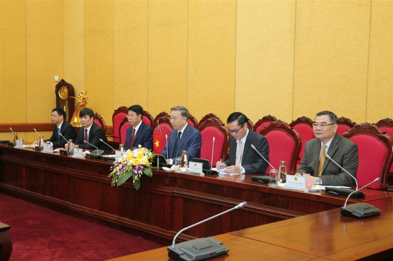 Bộ trưởng Tô Lâm phát biểu tại buổi Hội đàm.